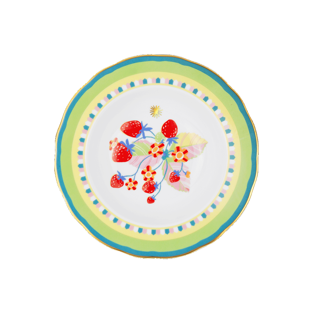 צלחת עמוקה דובדבן