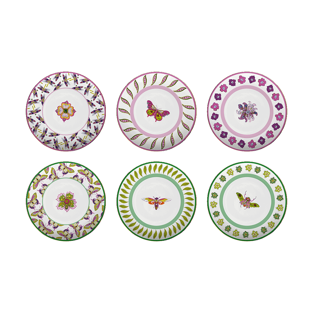 סט 6 צלחות ראשונה/קינוח -  Amazzonia | PLAAMA