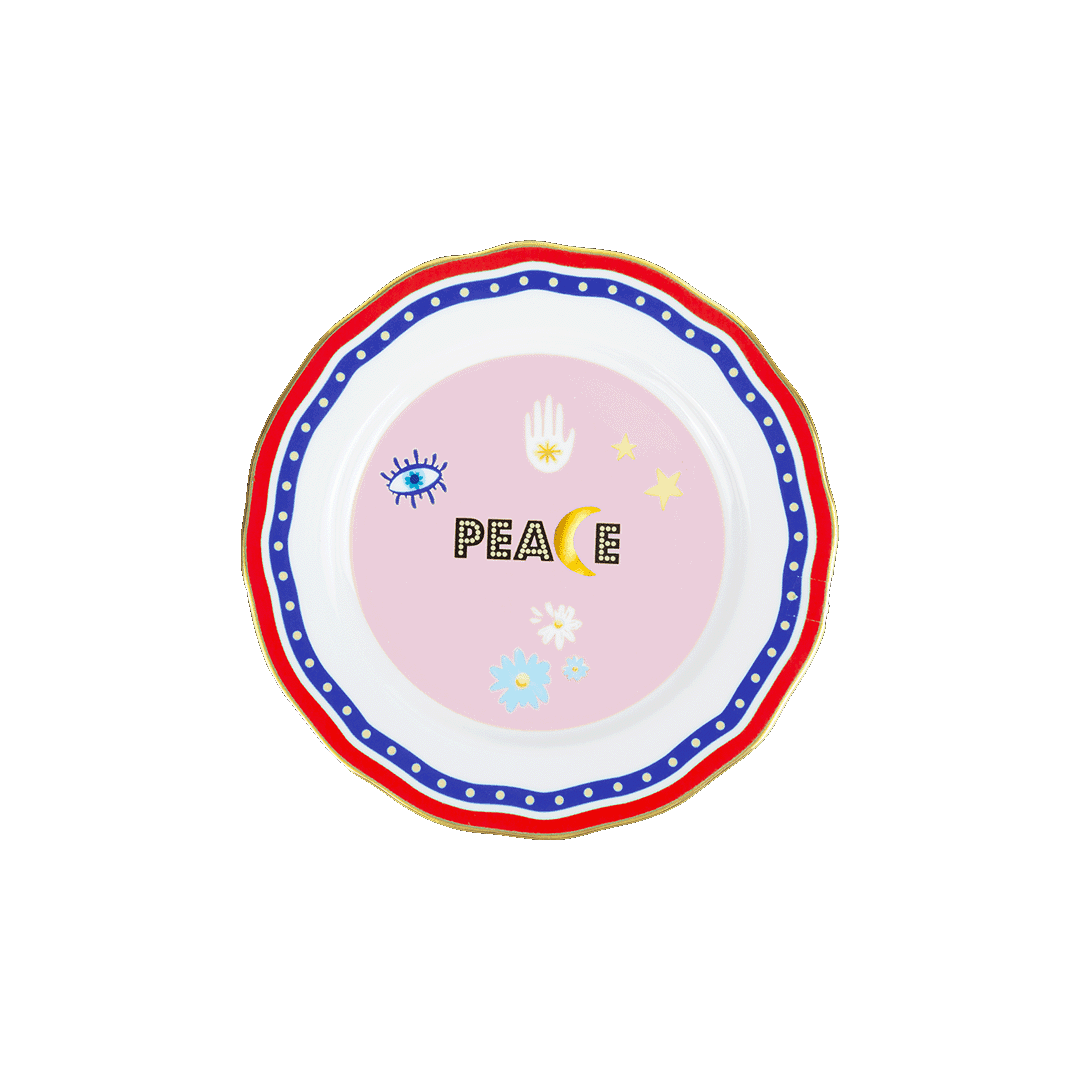 צלחת ראשונות/קינוח במגוון דגמים - PEACE