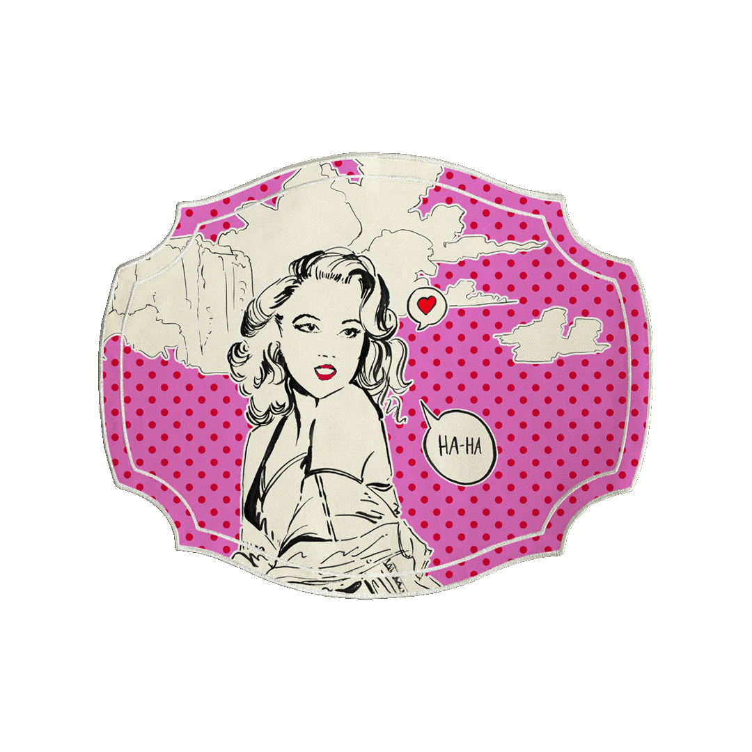 פלייסמט במגוון צבעים - פוקסיה