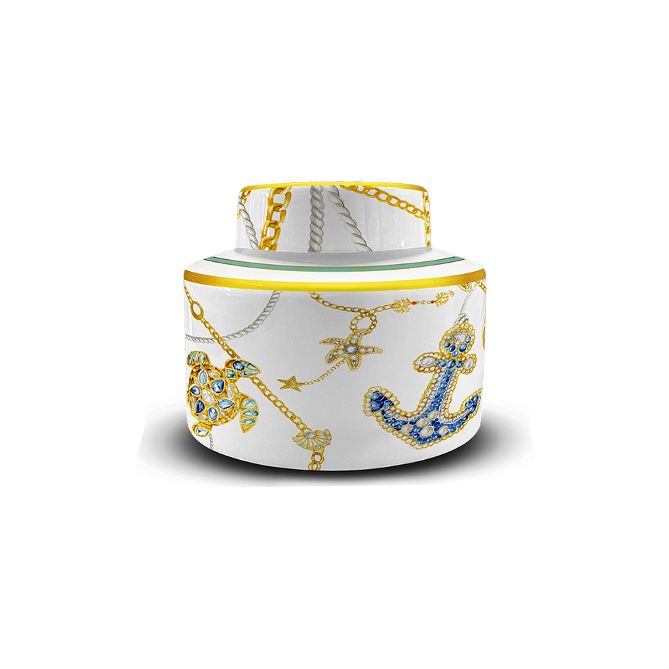 כד/כלי אחסון עם מכסה - Portofino | נמוך