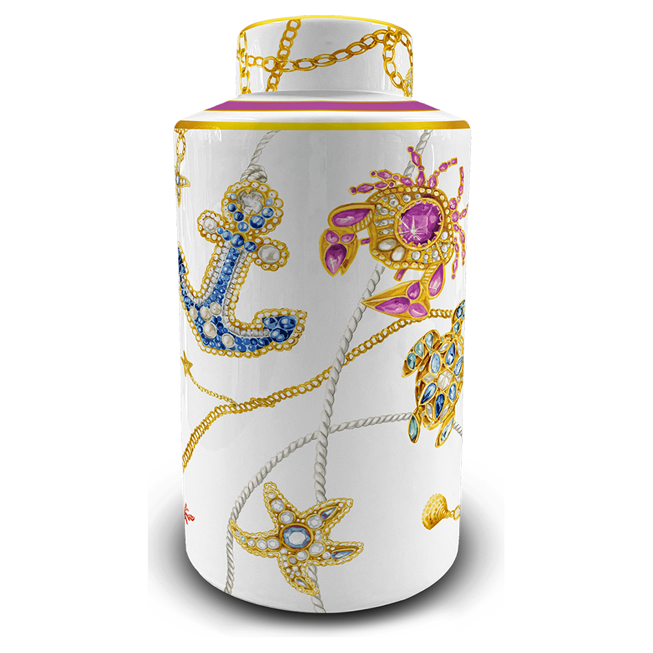 כד/כלי אחסון עם מכסה - Portofino | גבוהה