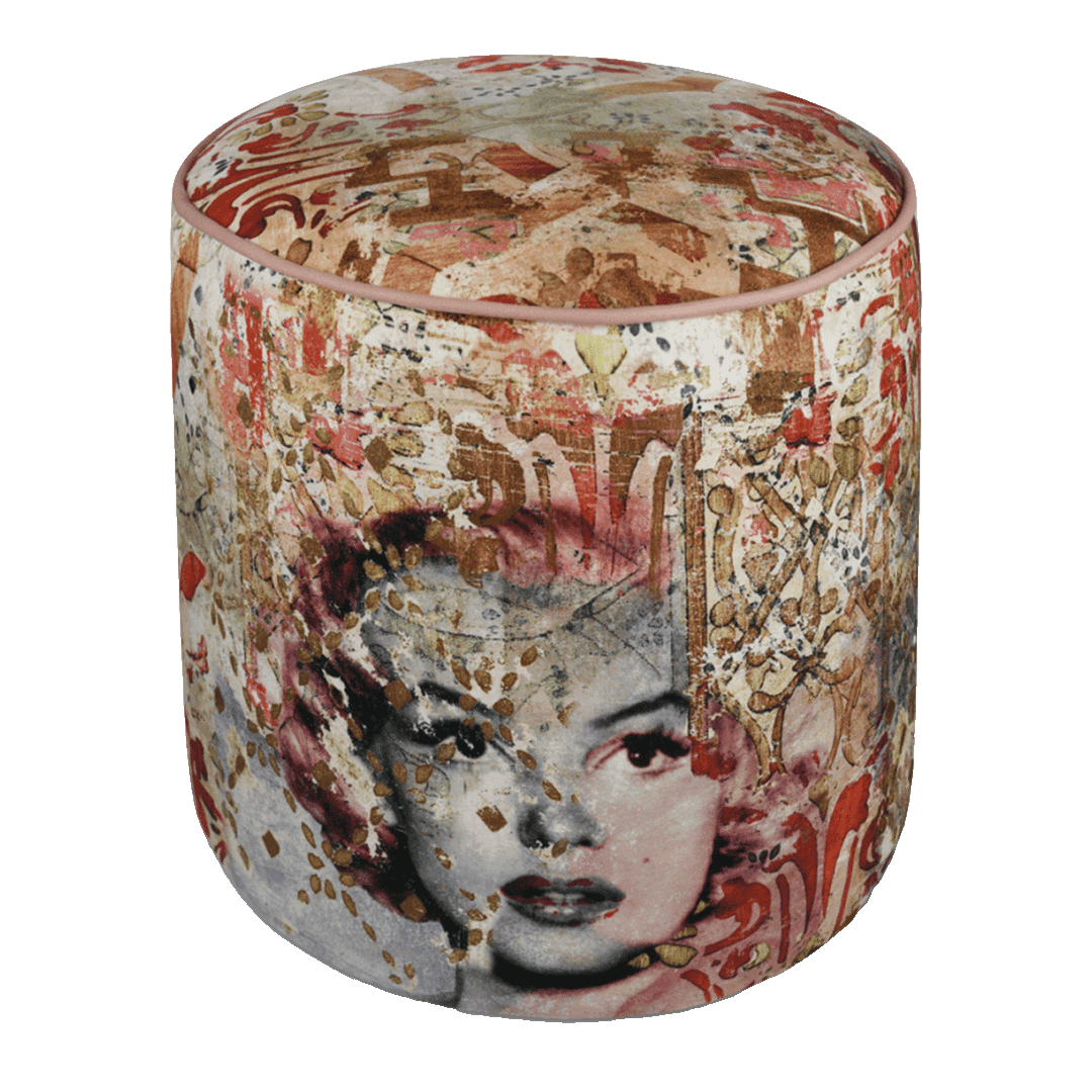 הדום/פוף עגול אלגנטי במגוון דגמים - MARILYN