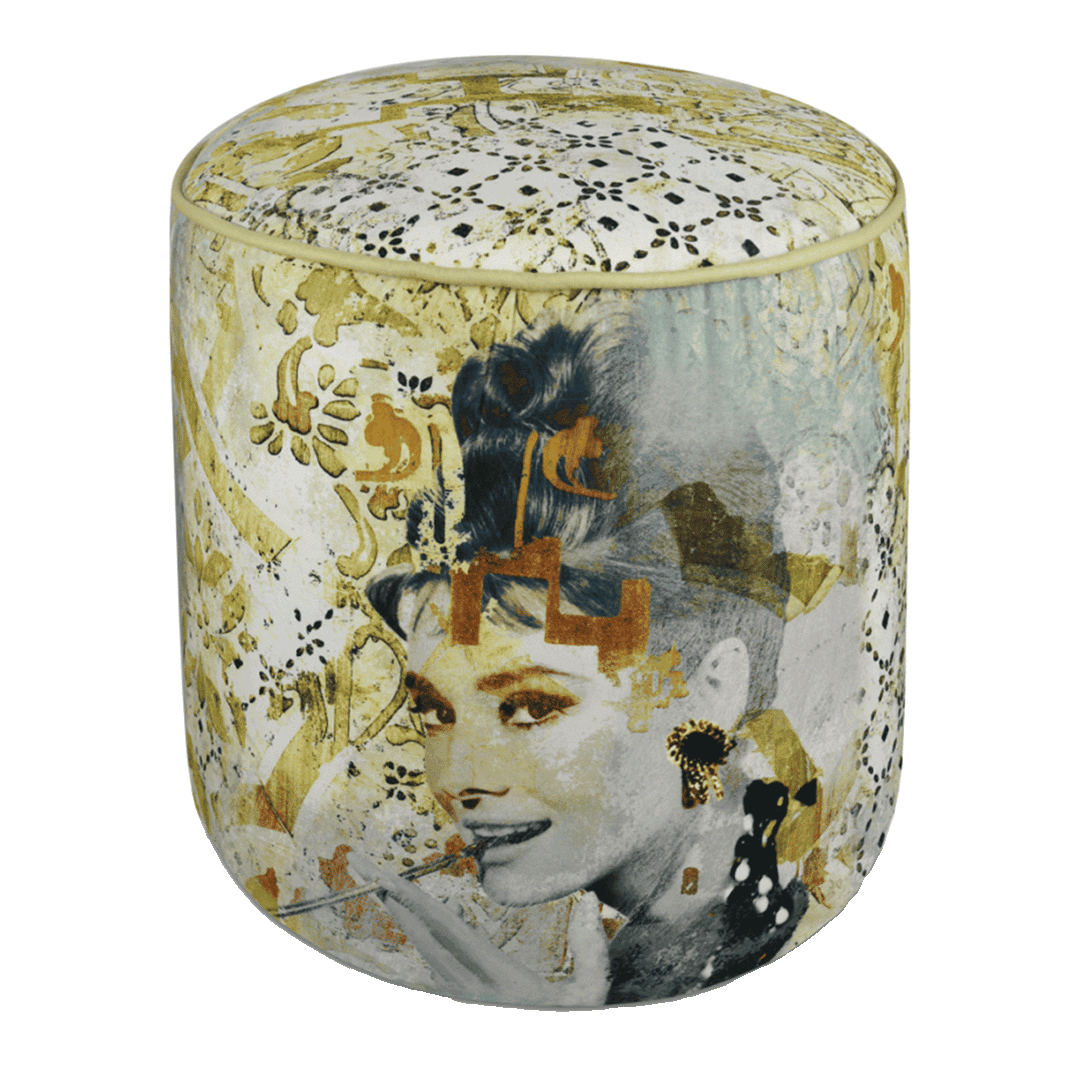 הדום/פוף עגול אלגנטי במגוון דגמים - AUDREY