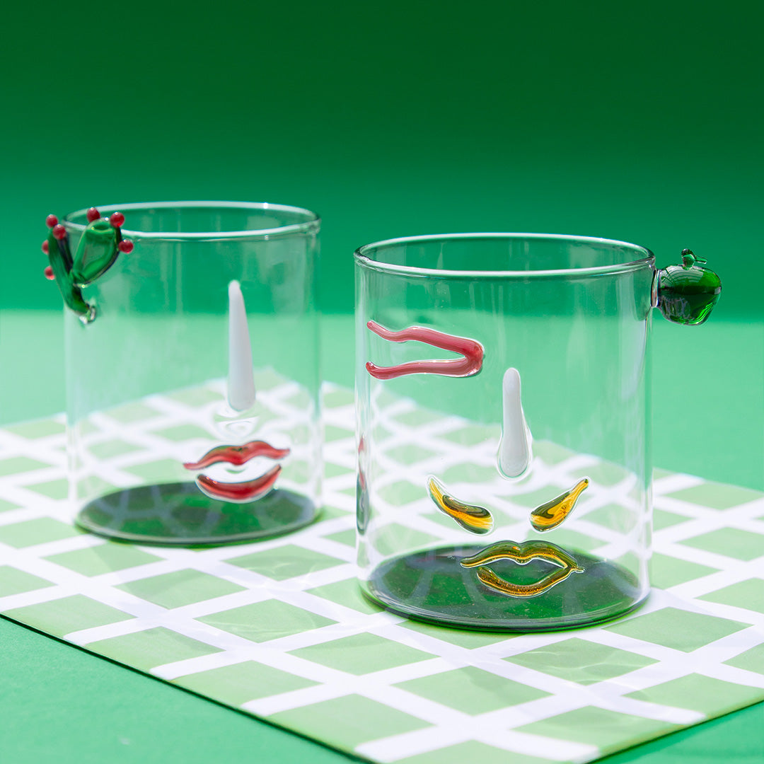 סט 2 כוסות - Romeo & Giulietta | ירוק