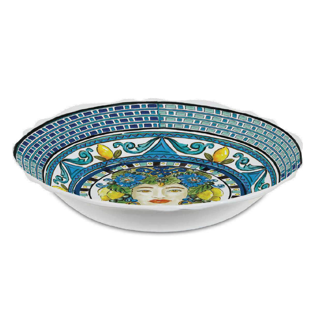 קערת הגשה רחבה במגוון צבעים - Sicily | כחול