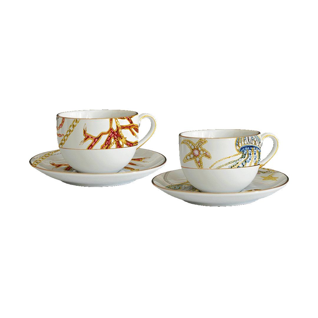 סט 2 ספלי אספרסו עם תחתיות - Portofino