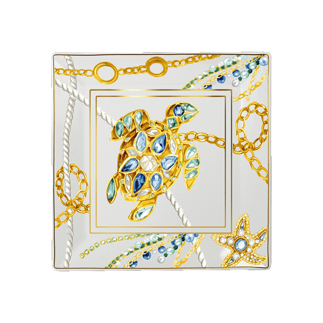 מגש מרובע - Portofino | 15X15 | עם שוליים