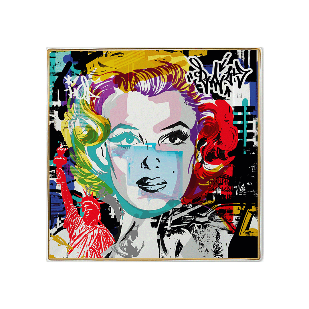 צלוחית מרובעת במגוון דגמים - MARILYN | 21.5X21.5