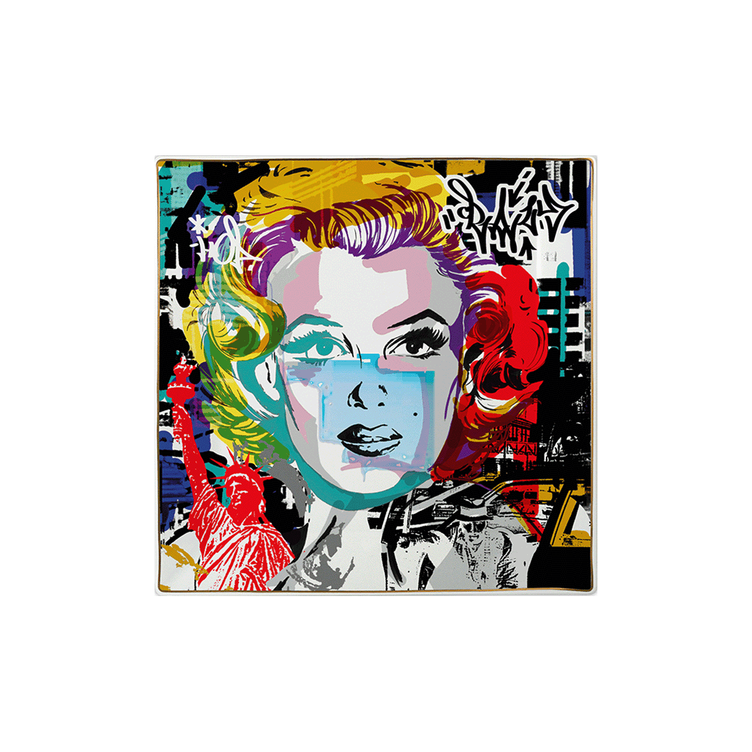 מגש מרובע מקסי במגוון דגמים - MARILYN | 18X18