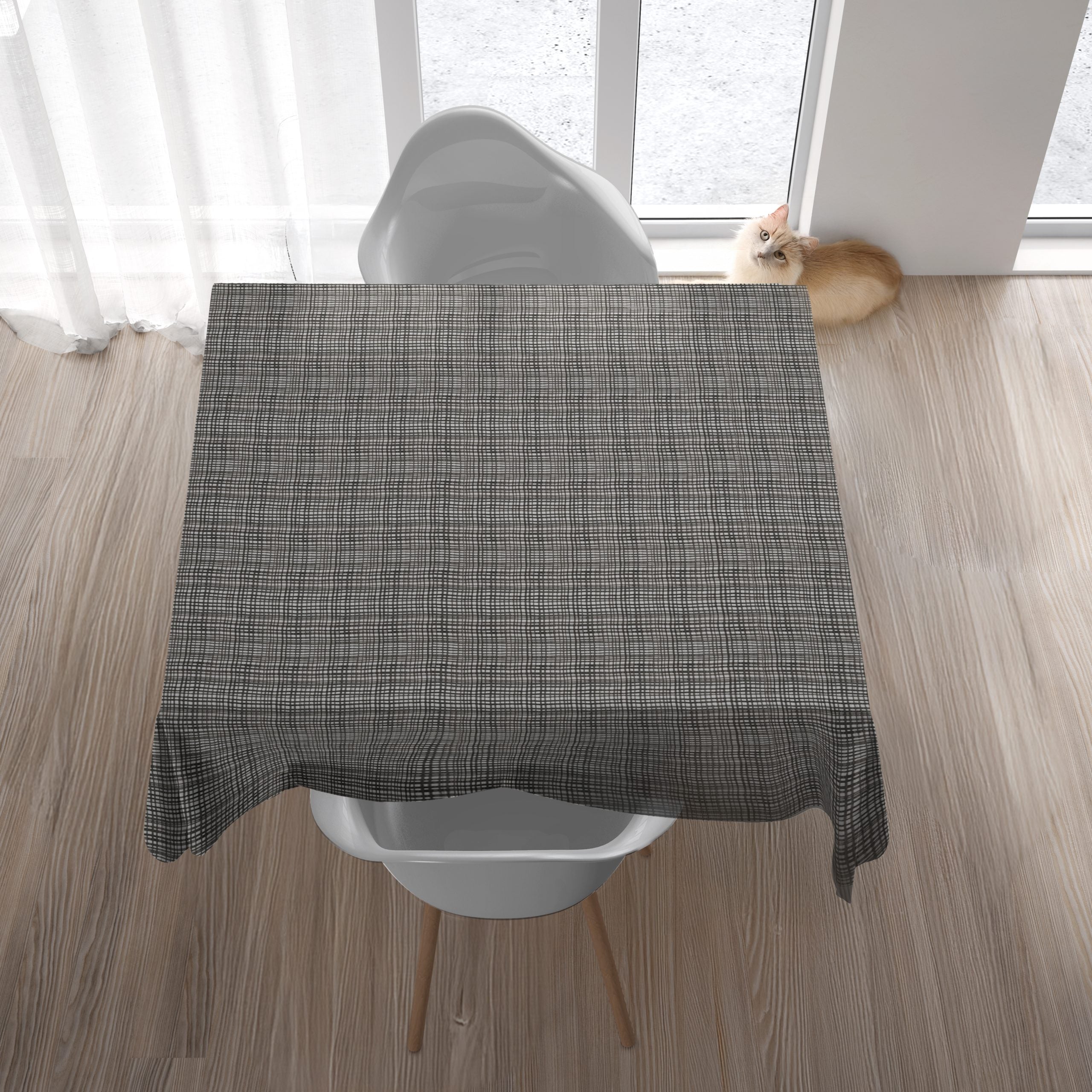 מפת שולחן מרובעת - CLASSIC | 220X220 | אפור