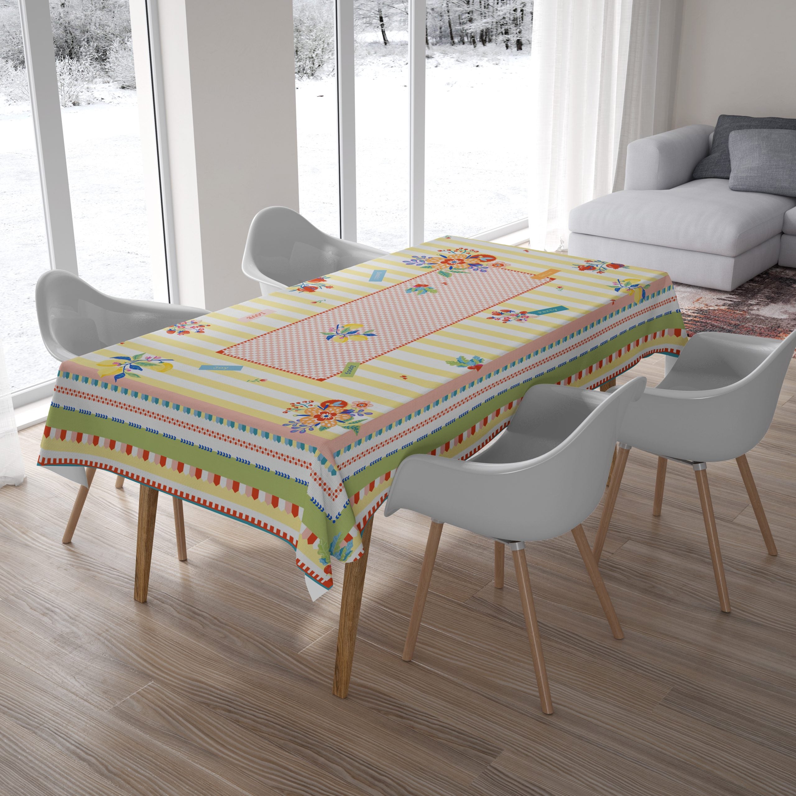 מפת שולחן  דוחה כתמים מלבנית - Mamma Mia | 150X240