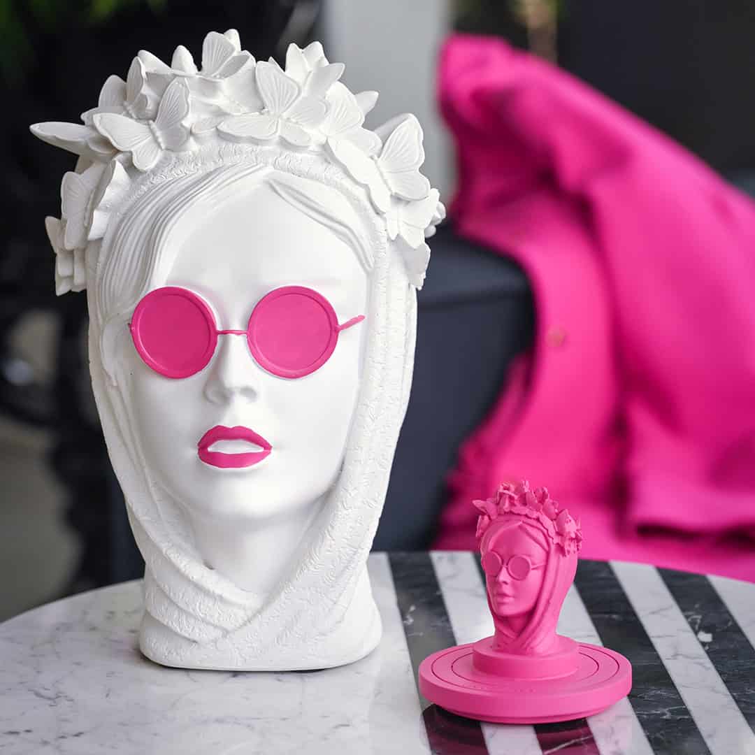 ראש דקורטיבי במגוון צבעים - לבן | LA STILOSA