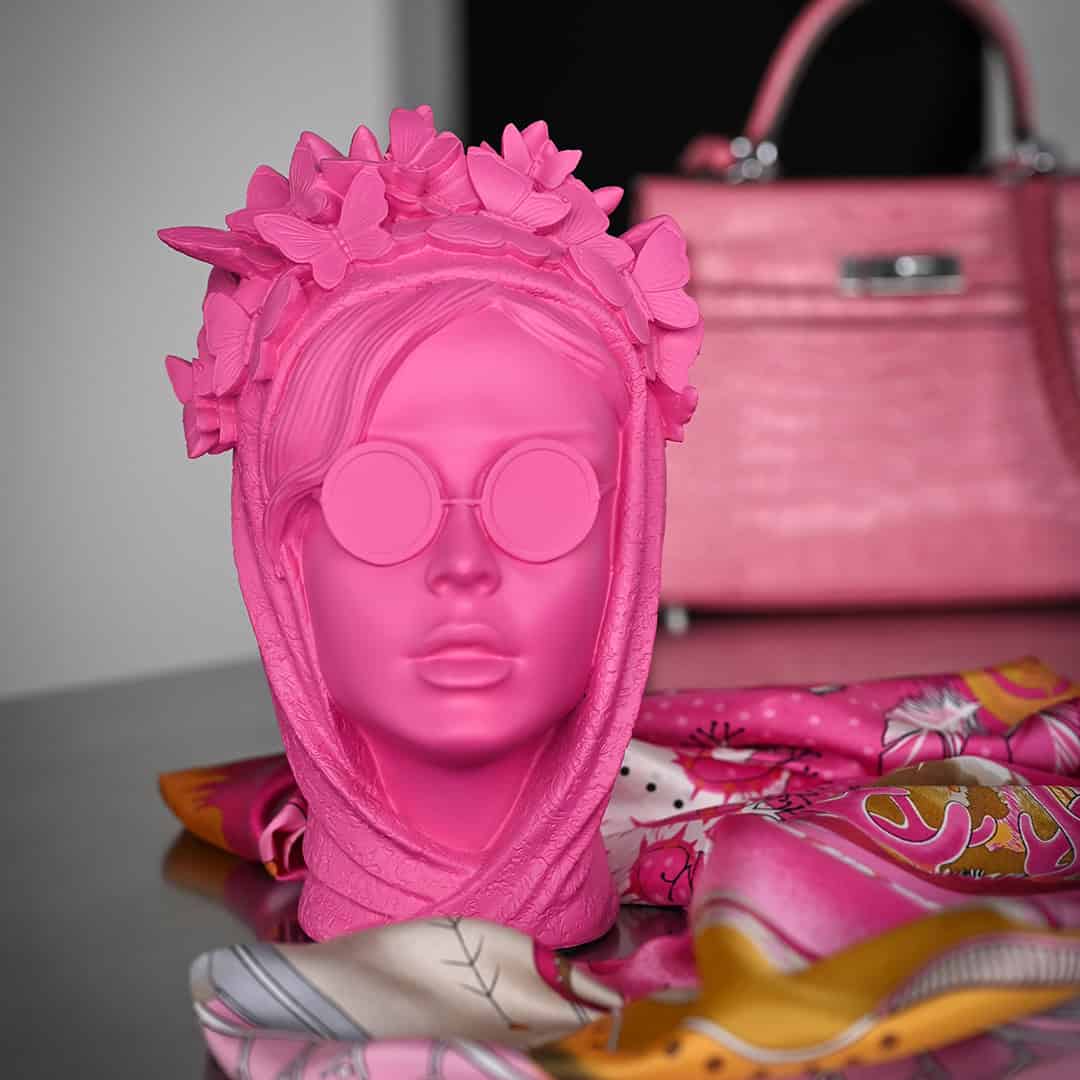 ראש דקורטיבי במגוון צבעים - פוקסיה | LA STILOSA