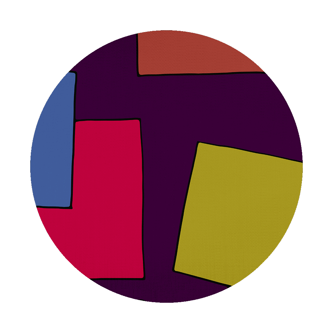 פלייסמט כותנה במגוון דגמים - FASHION | גיאומטרי סגול