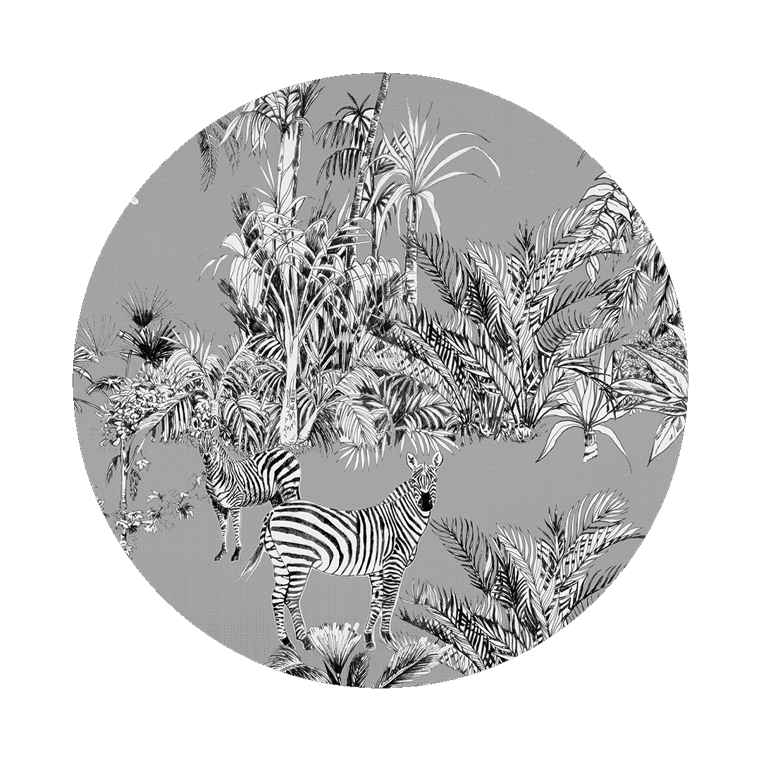 פלייסמט כותנה במגוון דגמים - CLASSIC | ג'ונגל אפור