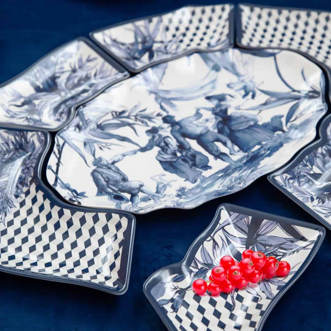 סט צלחות 7 חלקים מודולרית - VERSAILLES