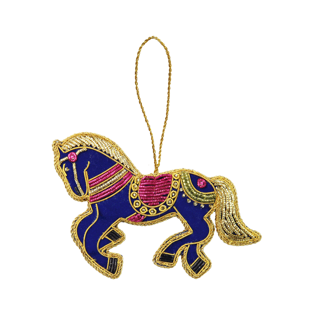 קישוט רקום ביד - סוס