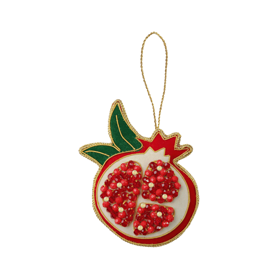 קישוט רקום ביד - רימון