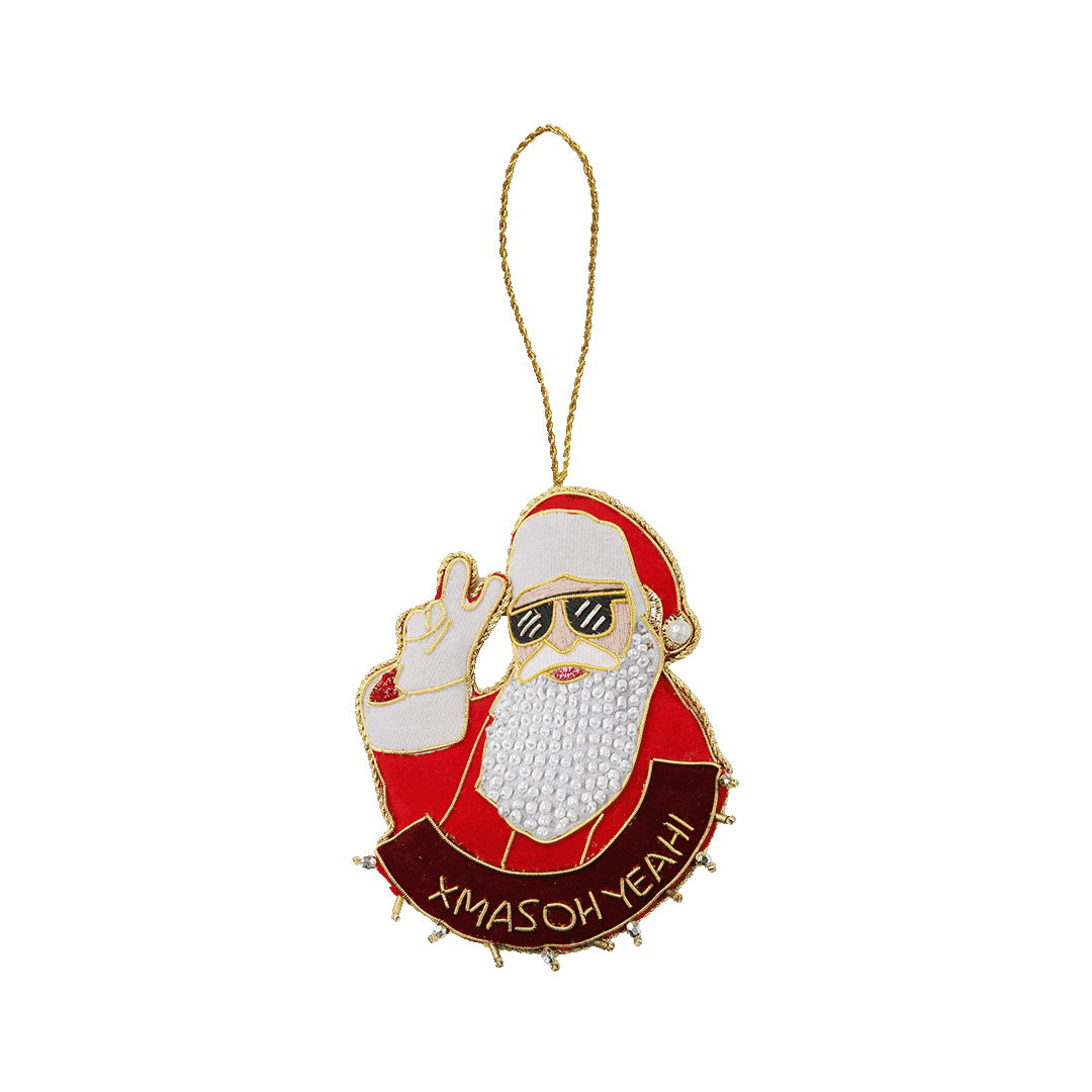 קישוט רקום ביד - סנטה קלאוס