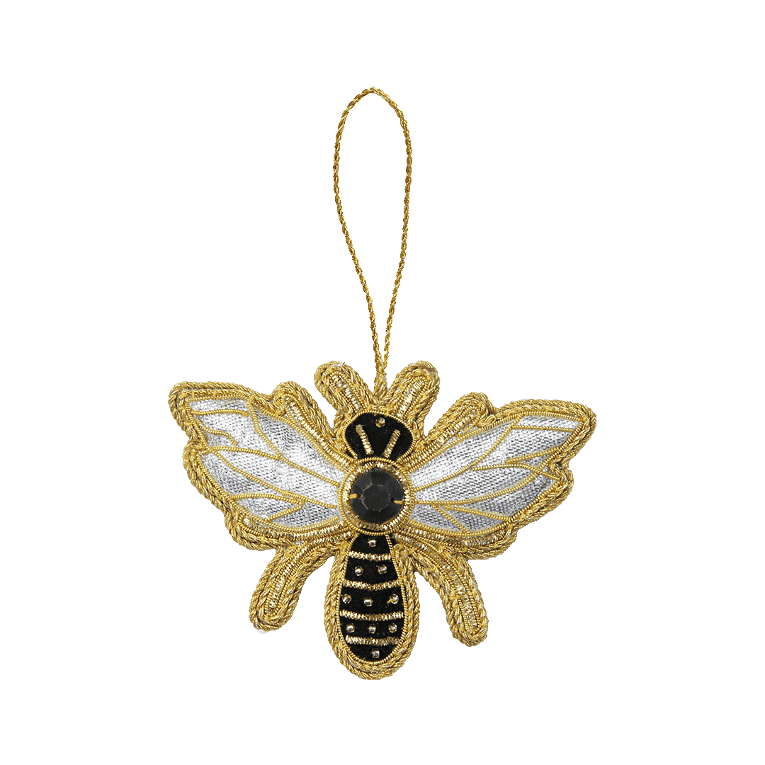 קישוט רקום ביד - דבורה